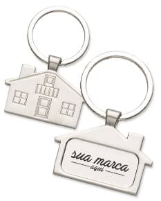 Chaveiro de metal em formato de casa - Design criativo e decorativo, perfeito para presentear em datas especiais. Um elemento romântico e artístico, ideal para celebrar o amor e a união. Adquira já o seu e surpreenda quem você ama!
