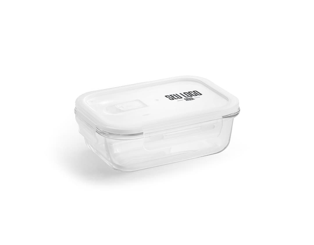 Marmita de Vidro com Tampa de Válvula em fundo branco.