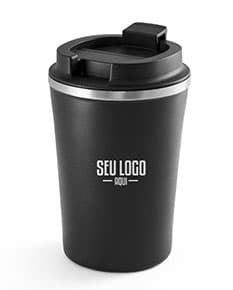 Copo de viagem 470ml - Ideal para levar sua bebida favorita para onde você for! Feito em metal resistente e com tampa, mantém sua bebida quente por mais tempo. Perfeito para evitar o uso de copos descartáveis e contribuir para um planeta mais sustentável. Adquira o seu agora e viaje com estilo!