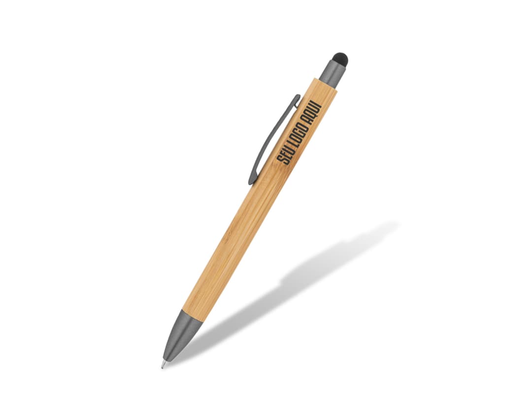 Caneta em bambu de alta qualidade, ecologicamente correta e elegante. Perfeita para presentear clientes e colaboradores. Personalize com a sua marca!