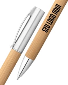 Caneta em bambu, perfeita para escrita suave e sustentável. Ideal para seu escritório, escola ou negócios. Adquira já a sua! Eco-friendly e elegante.