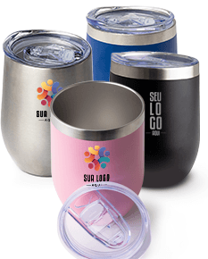 Copo térmico de 320ml em inox.