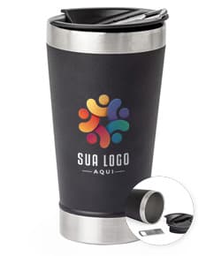 Copo térmico de 500ml com abridor.