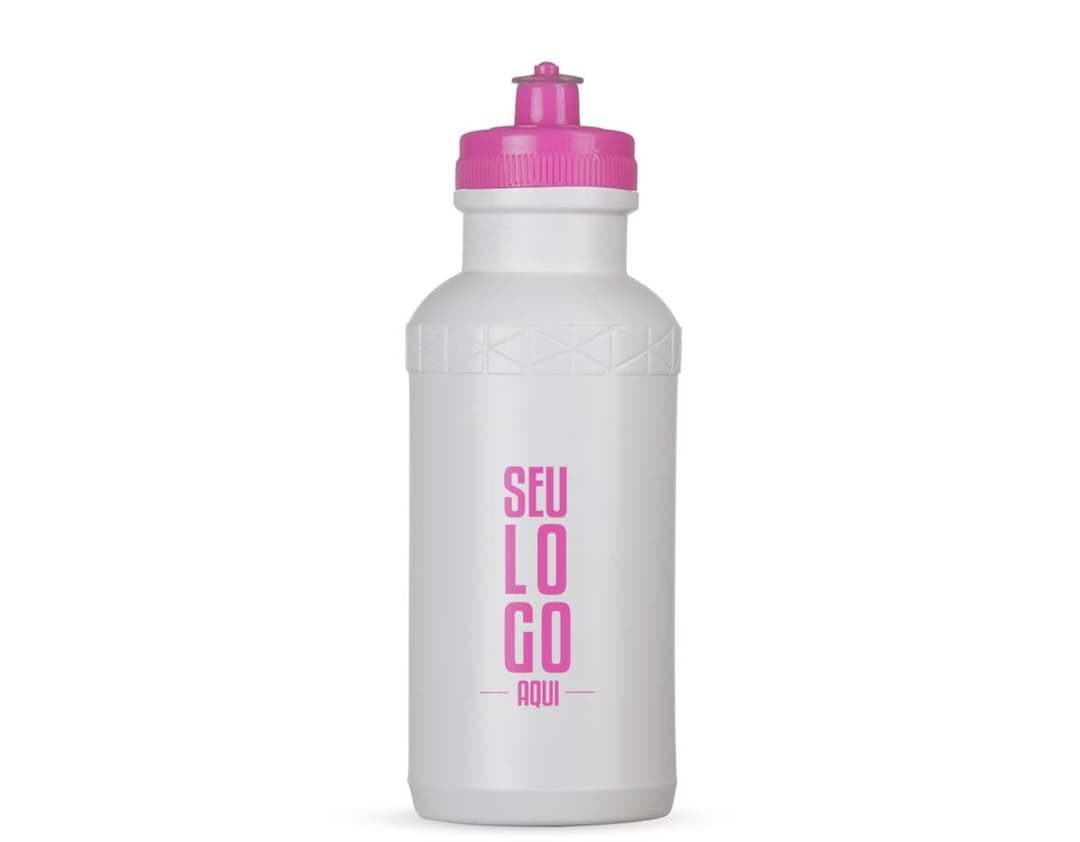 Squeeze Plástico 500ml em cores variadas.