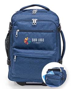 Mochila Poliéster 17 Litros em cor cinza, ideal para transportar objetos e pertences com espaço interno amplo e alças acolchoadas para maior conforto ao carregar.