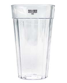 Copo plástico de 450ml transparente.