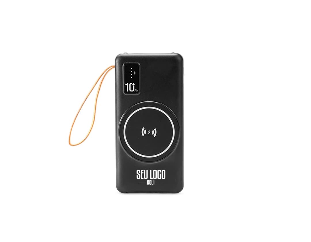 POWER BANK 10000MAH COM CARREGAMENTO VIA